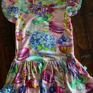 Posh Peanut Elizabeth Print Twirl Bodysuit